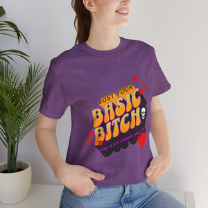 Basic Halloween B*tch Jersey Short Sleeve Tee