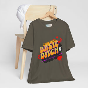 Basic Halloween B*tch Jersey Short Sleeve Tee