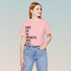 Female Fundamental Rights Short Sleeve Tee