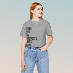 Female Fundamental Rights Short Sleeve Tee