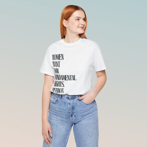 Female Fundamental Rights Short Sleeve Tee