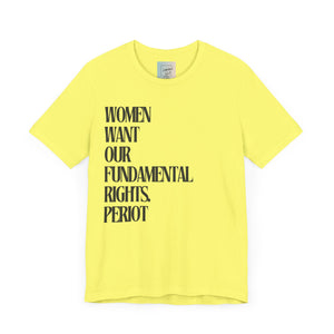 Female Fundamental Rights Short Sleeve Tee