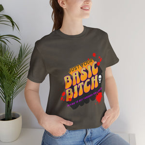 Basic Halloween B*tch Jersey Short Sleeve Tee