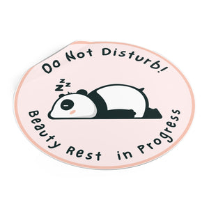 Do Not Disturb Laptop Round Sticker