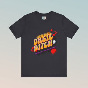 Basic Halloween B*tch Jersey Short Sleeve Tee