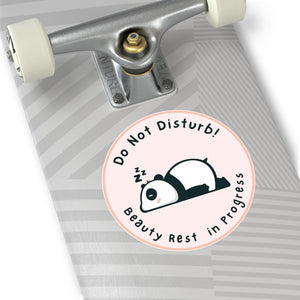 Do Not Disturb Laptop Round Sticker