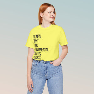 Female Fundamental Rights Short Sleeve Tee