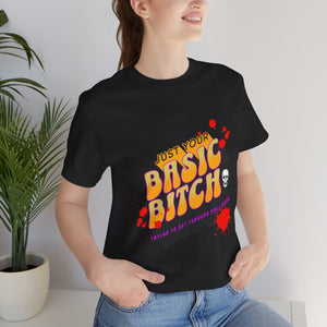 Basic Halloween B*tch Jersey Short Sleeve Tee