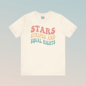 Stars & Stripes and Equal Rights Unisex Jersey Short Sleeve Tee