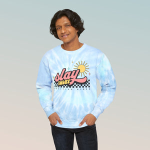 Slay Today Unisex Tie-Dye Sweatshirt