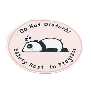 Do Not Disturb Laptop Round Sticker