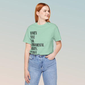 Female Fundamental Rights Short Sleeve Tee