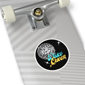 Disco Queen Round Die Cut Sticker