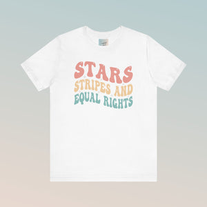 Stars & Stripes and Equal Rights Unisex Jersey Short Sleeve Tee