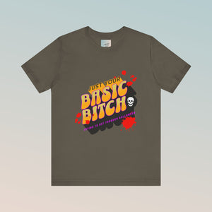 Basic Halloween B*tch Jersey Short Sleeve Tee