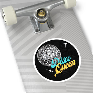 Disco Queen Round Die Cut Sticker