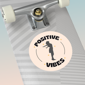 Positive Vibes Round Sticker