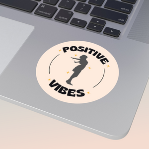 Positive Vibes Round Sticker