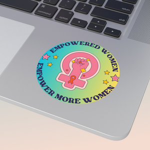 Empowered Women Round Sticker